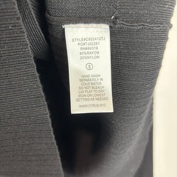 Cyrus Button Down Vest + Loose Pant Set - Black - S - Picture 6 of 7